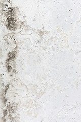 Image showing Grungy white concrete wall background