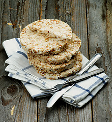 Image showing Puffed Spelt Oat Galettes