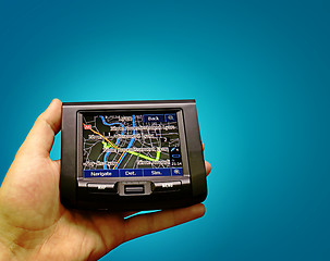 Image showing Gps in a man hand.