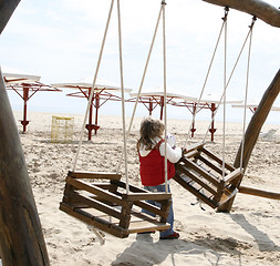 Image showing Play spot on the beach