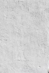 Image showing Grungy white concrete wall background