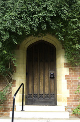 Image showing University of Cambridge, St Edmund's college, doorway to chapel