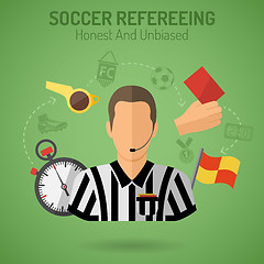 Image showing Soccer Refereeing