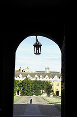 Image showing University of Cambridge, Trinity college courtyard