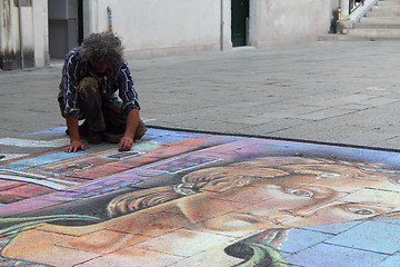 Image showing Street artist in Venice