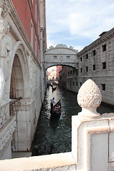 Image showing Narrow canal in Venice