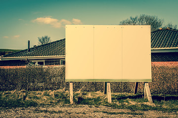 Image showing Billboard sign at a resident