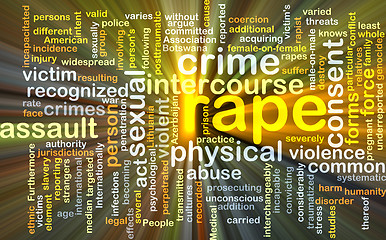 Image showing Rape background concept glowing