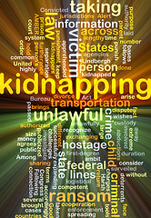 Image showing Kidnapping background concept glowing