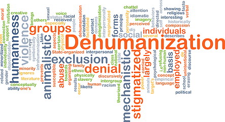 Image showing Dehumanization background concept