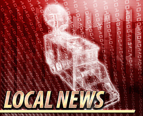 Image showing Local news Abstract concept digital illustration