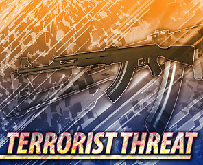 Image showing Terrorist threat Abstract concept digital illustration