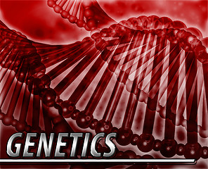 Image showing Genetics Abstract concept digital illustration