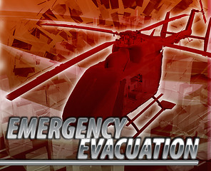 Image showing Emergency evacuation Abstract concept digital illustration