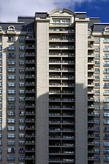 Image showing skyscraper clouds and office