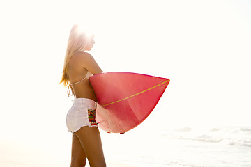 Image showing Surfer Girl