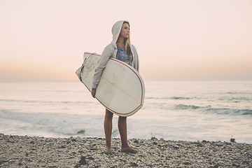 Image showing Surfer Girl