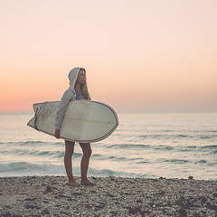 Image showing Surfer Girl