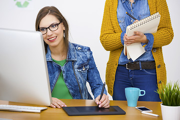 Image showing Casual businesswomen