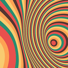 Image showing Abstract swirl background. Pattern with optical illusion. 