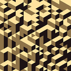 Image showing 3d blocks structure background. Vector illustration. 