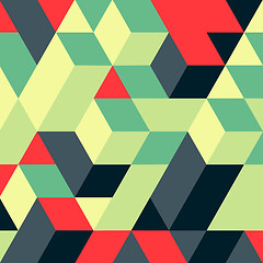 Image showing Abstract geometrical 3d background. 