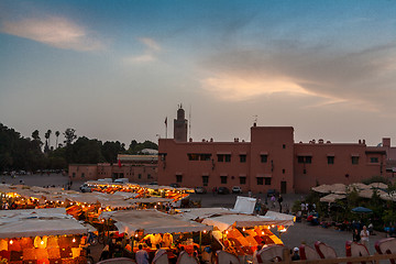 Image showing The Souks, Marrakesh, Morocco