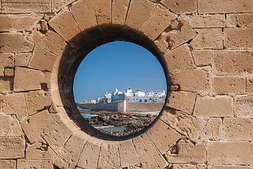 Image showing ESSAOUIRA, MOROCCO -  town of Essaouira circa.  fortress