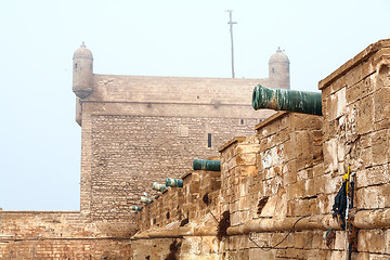 Image showing old fortress in Essaouira, Morocco