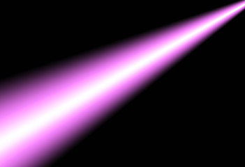 Image showing pink beam of light in the darkness