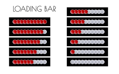 Image showing red loading bars