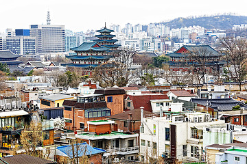 Image showing Gyeongbokgung, or the Palace of Felicitous Blessing, was the mai