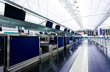 Image showing airport check-in counter
