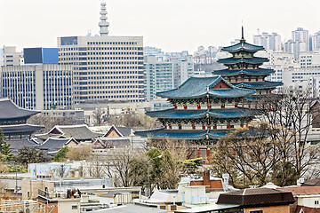 Image showing Gyeongbokgung, or the Palace of Felicitous Blessing, was the mai