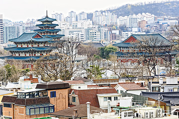 Image showing Gyeongbokgung, or the Palace of Felicitous Blessing, was the mai