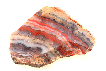 Image showing color agate mineral isolated