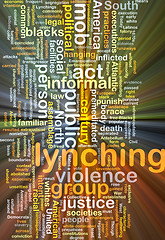 Image showing Lynching background concept glowing