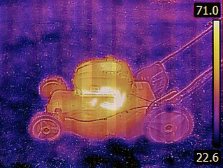 Image showing Lawnmower Failure Thermogram