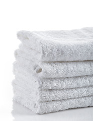 Image showing stack of towels