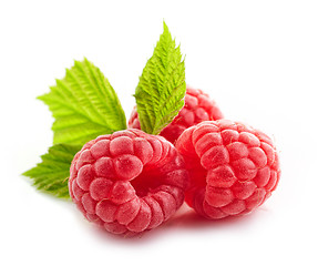 Image showing fresh raspberries