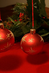 Image showing Christmas balls