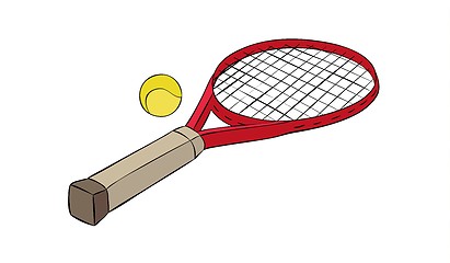 Image showing tennis racquet