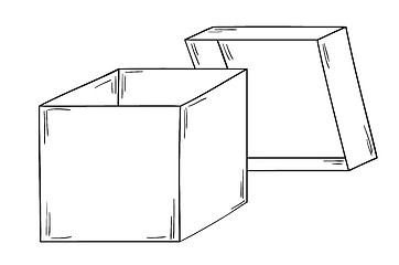 Image showing open paper box