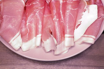 Image showing sliced pork ham