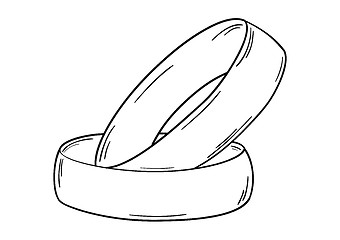 Image showing two gold rings