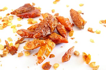 Image showing dry chilli and seeds