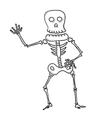 Image showing sketch of the skeleton