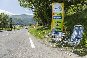 Image showing Road to Col du Tourmalet - Tour de France 2014