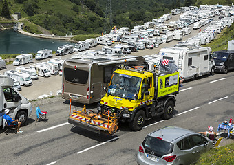 Image showing Technical Truck on the Road of Le Tour de France 2014
