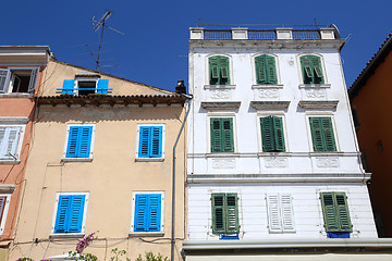 Image showing Colorful houses in Rovinj 